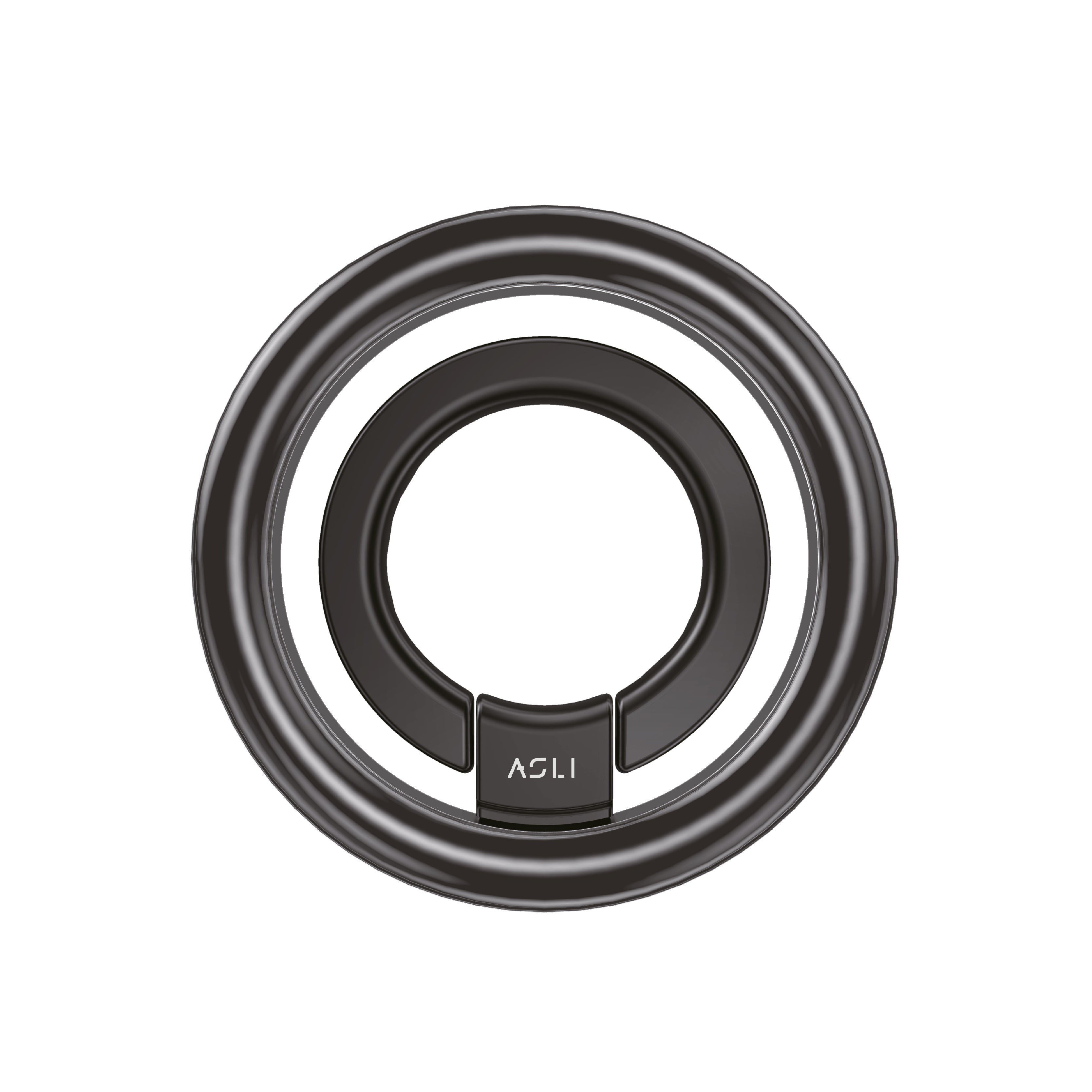 Asli Global Magnaring Flex Magnetic Phone Holder Ring Stand |Black Asli Global Magnaring Flex Magnetic Phone Holder Ring Stand |Black